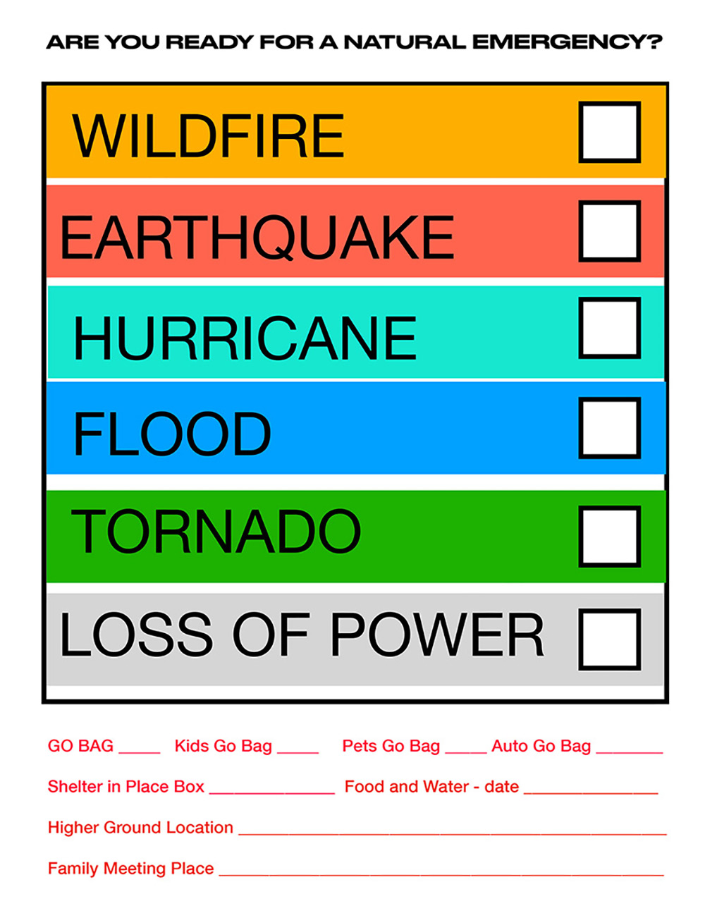 Poster: Family Disaster Planning - Image 2